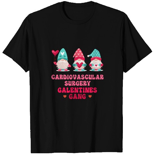 nurses Job Cardiovascular Surgery Gnomes nurses Galentines Day T-Shirts