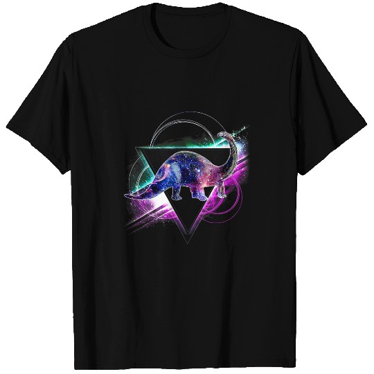 Aesthetic Galaxy Brontosaurus T-Shirts