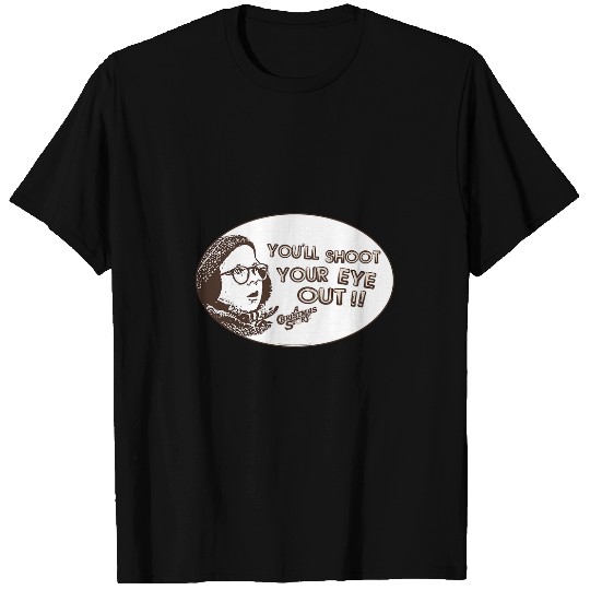 A Christmas Story Shoot Your Eye Out Oval T-Shirts