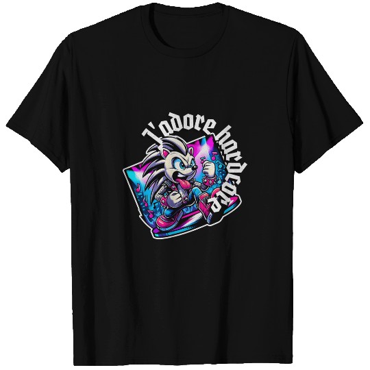 Hedgehog Pet J adore I Adore Hardcore Cute Hedgehog Hardcore Dancing T-Shirts