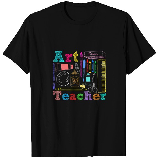 Art Teacher Artist Tools Cute Teacher Appreciation Gift T-Shirts