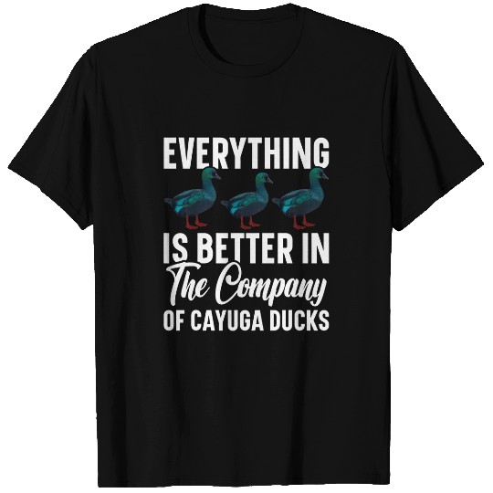 Duck Pet Cayuga Duck Enclosure Food Stuffed Animal Cayuga T-Shirts