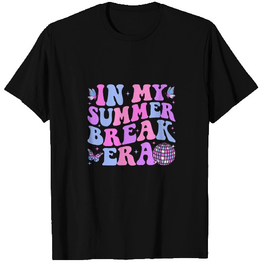 In My Summer Break Era Groovy Teacher Summer Break Vacation T-Shirts