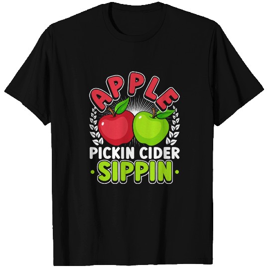 Apple Picking Apple Season In Fall Autumn Apple Cider T-Shirts
