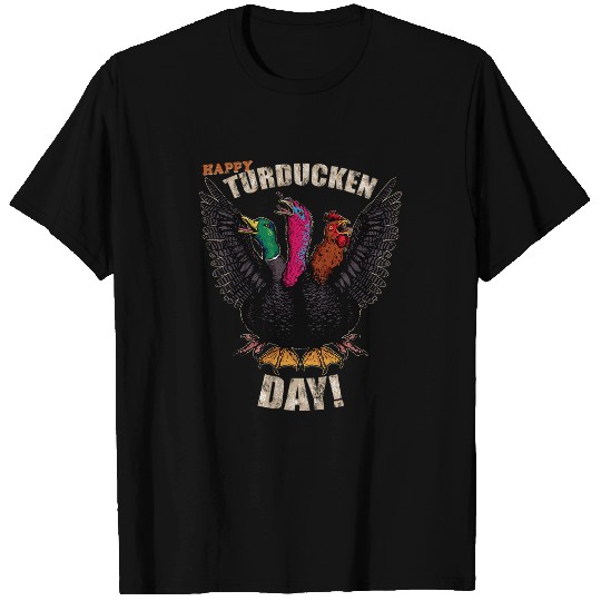 Duck Pet Thanksgiving Day Turkey Turducken Kaiju Monster Ugly Sweater T-Shirts
