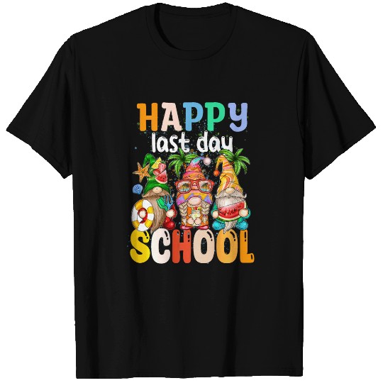Happy Last Day Of School Teacher Student Graduation Gnomes T-Shirts