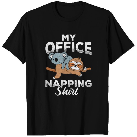 Koala Pet This Is My Office Napping Koala Sloth Pajamas T-Shirts
