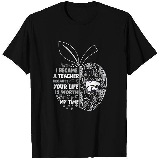 Kansas State Wildcats I Became Teacher Team Paisley T-Shirts