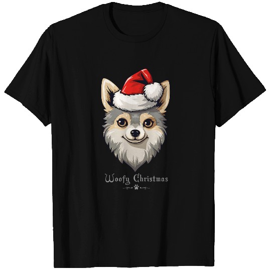 Alaskan Klee Kai Dog Funny Woofy Christmas Simple Design T-Shirts