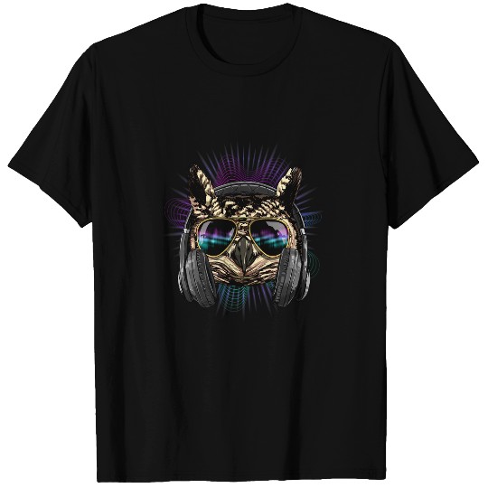 EDM House Music DJs Owl Music Lover Music Artist Bird Lovers T-Shirts
