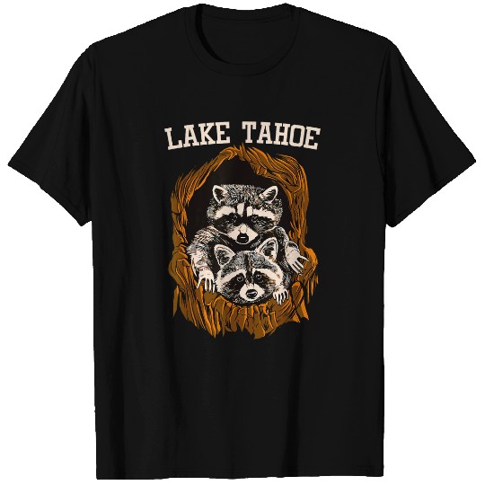Raccoon Pet Couple Tree Cave Natural Lake Tahoe T-Shirts
