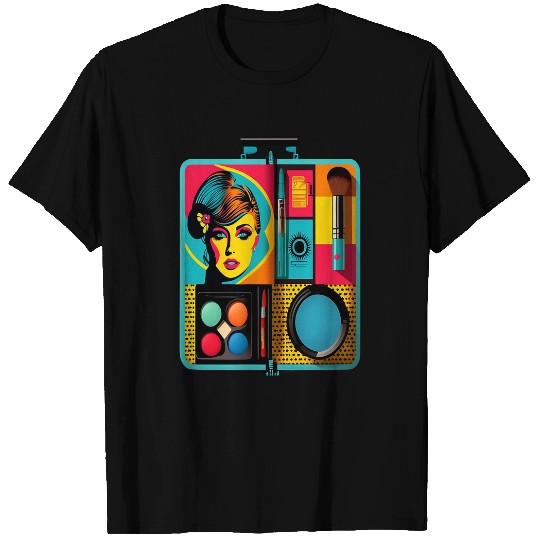 Cool Makeup Artist Pop Art Makeup Kit Mom 23 T-Shirts