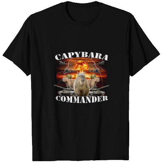 capybaras Pet Commander T-Shirts