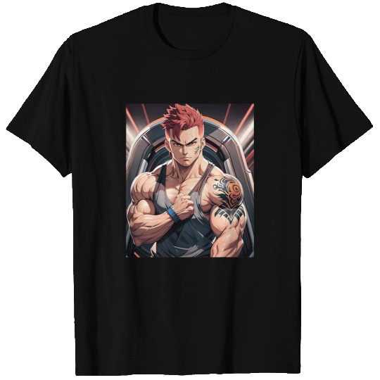 Anime Gym Workout Manga Japanese Motivation Design Print 2 T-Shirts