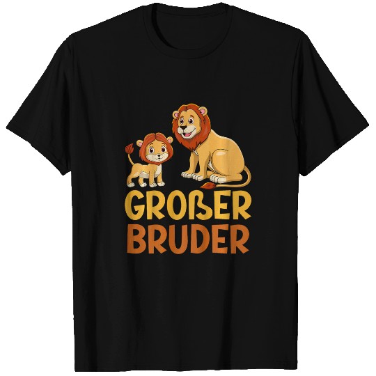 Lion Pet Grandma and Grandpa Pregnancy Big Brother T-Shirts