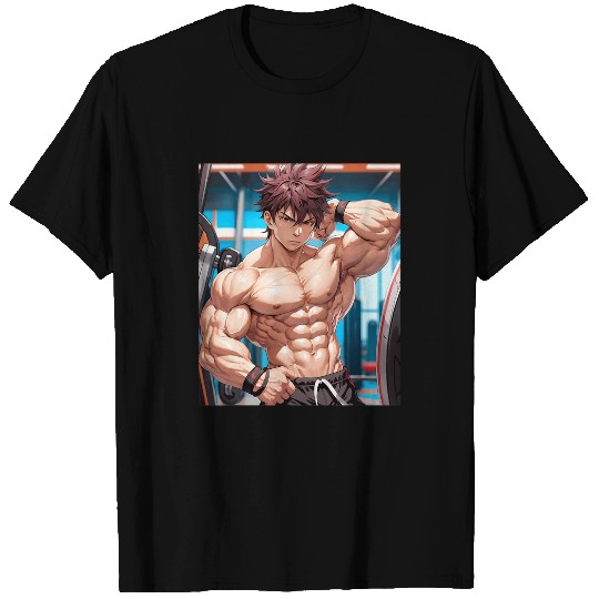 Anime Gym Workout Manga Japanese Motivation Design Print 3 T-Shirts