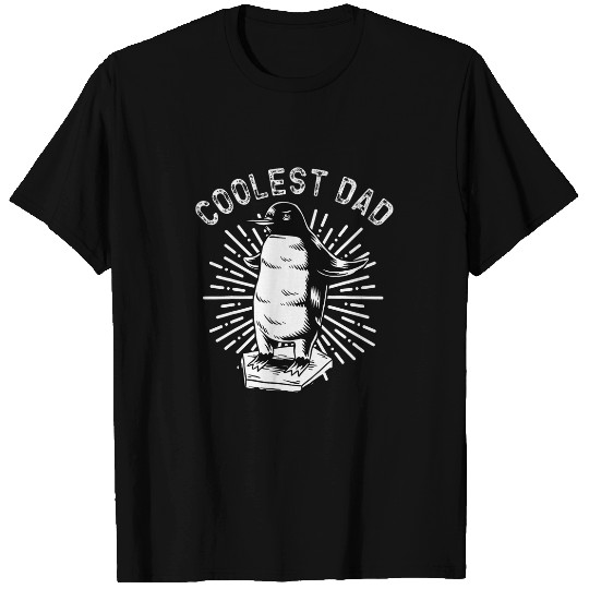 Penguin Pet Coolest Dad Penguin dad Funny Fathers Day For Dad T-Shirts