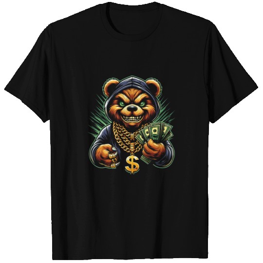 Bear Pet Money Calling Hip Hop Bear Teddy Tee Gangster Rap Swag Dope 2 T-Shirts