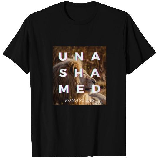 Lion Pet Jesus Lion of Judah Romans 116 Unashamed 116 Christian T-Shirts