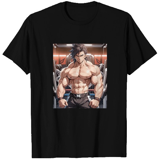 Anime Gym Workout Manga Japanese Motivation Design Print 4 T-Shirts