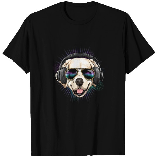 EDM House Music DJ Golden Retriever Music Lover Music Artist T-Shirts