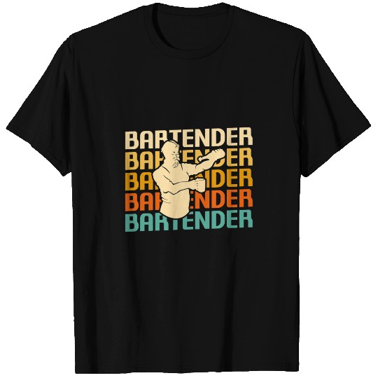 Bartender Job Retro vintages Classic Bartender Bartending T-Shirts
