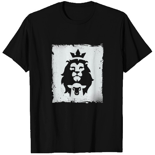 Lion Pet Jesus Lion of Judah Be Courageous Joshua 19 Faith T-Shirts