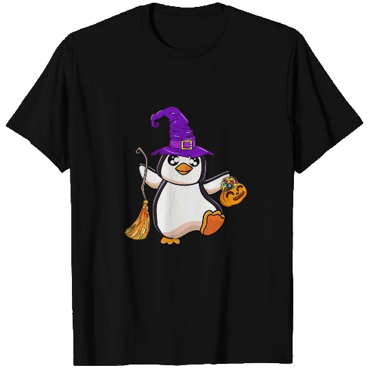 Penguin Pet Halloween Penguin Witch Funny Halloween 1 T-Shirts