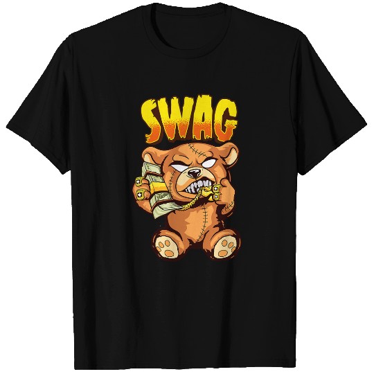 Bear Pet Money Calling Hip Hop Teddy Bear Gangster Rap Drip Swag Dope T-Shirts