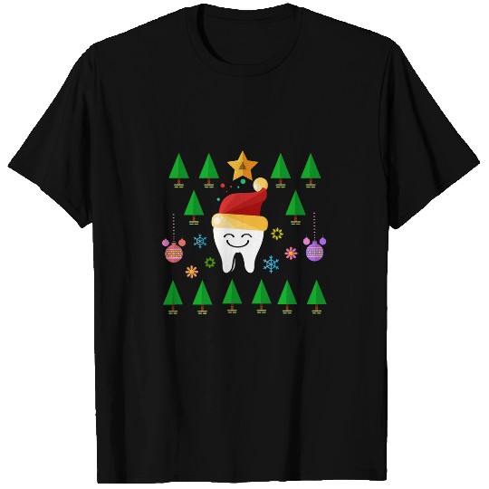 Funny Teeth dentists Christmas Dental assistant costume gift T-Shirts