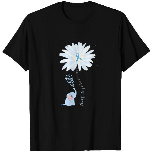 Elephant Pet Faith Hope Love Cure diabetess Awareness Elephant Flower T-Shirts