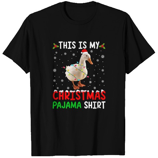 Duck Pet This Is My Christmas Pajama Duck xmass Funny Animals T-Shirts