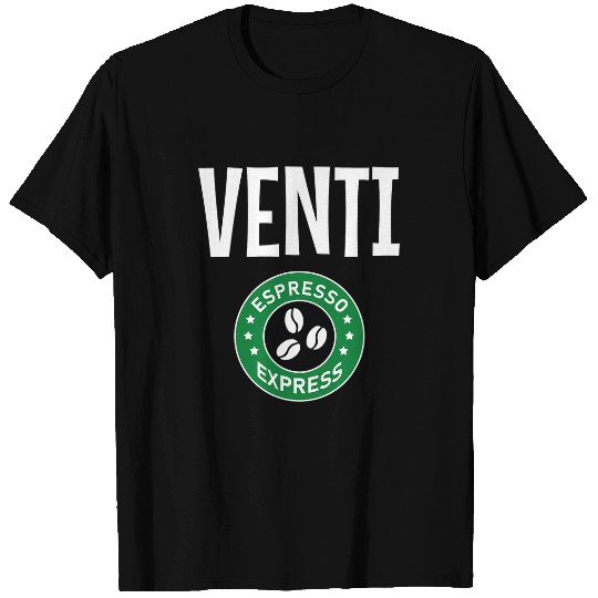 Coffee Fun Adult Matching Couple Halloween Coffee Costume VENTI T-Shirts