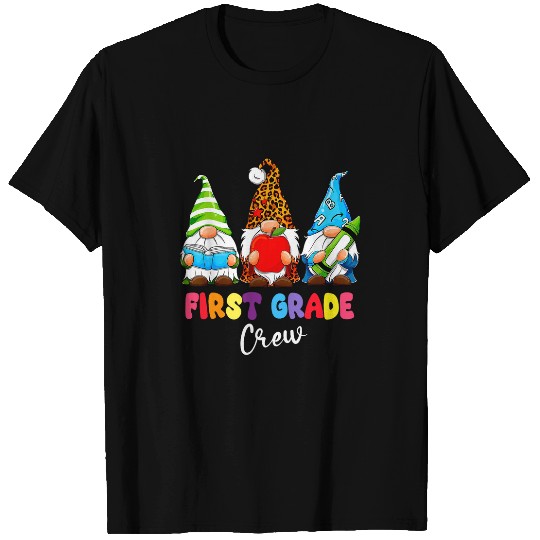 Gnomes First Grade Crew First Day Teacher Back To School T-Shirts