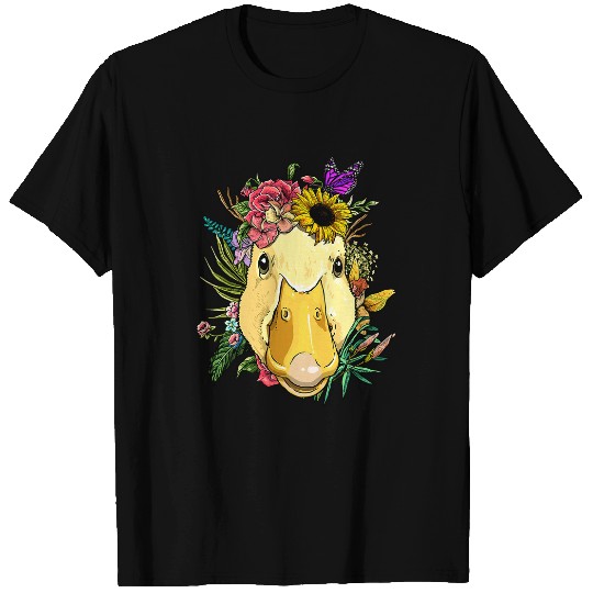 Duck Pet Floral Duck Spring Nature Lovers For Women Men 191 T-Shirts