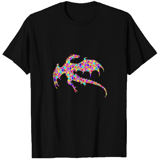Dragon Pet International Dot Day Colorful Dotted Dragon T-Shirts