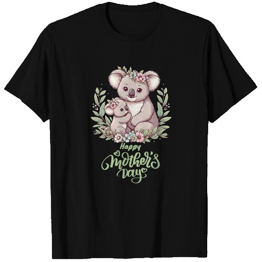 Koala Pet Hug Floral Mum Happy Mother s Day 1 T-Shirts