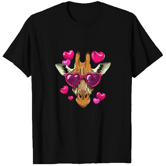 Giraffe Pet Valentines Day Giraffe Funny Giraffe Lover T-Shirts