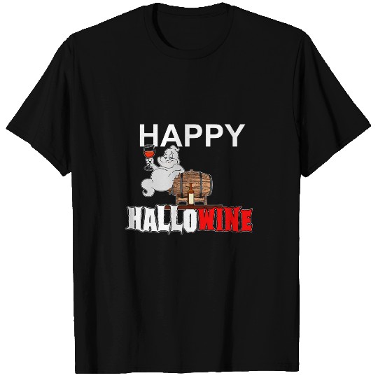 Wines Fun Funny Halloween joke Happy HalloWines For Men and Women T-Shirts