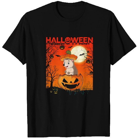 Hedgehog Pet Pumpkin Costume Girls Women Cute Hedgehog Halloween Party T-Shirts