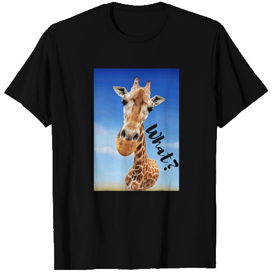 Giraffe Pet What Funny Giraffe Casual Clothing T-Shirts
