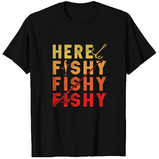Fish Fisher Fisherman Funny Kids Retro Bass Fishing 1 T-Shirts
