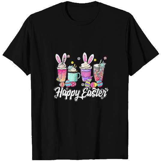 Coffee Fun Easter Coffee Bunny Latte Coffee Christian Easter Day 1 T-Shirts