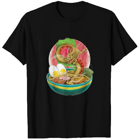 Dragon Pet Japanese Dragon Art Fan Ramen Asian Noodles Soup Food Lover T-Shirts