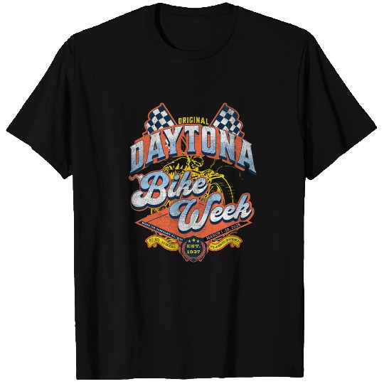 2024 DAYTONA BEACH BIKE WEEK vintages RALLY ART ON FRONT 3 T-Shirts
