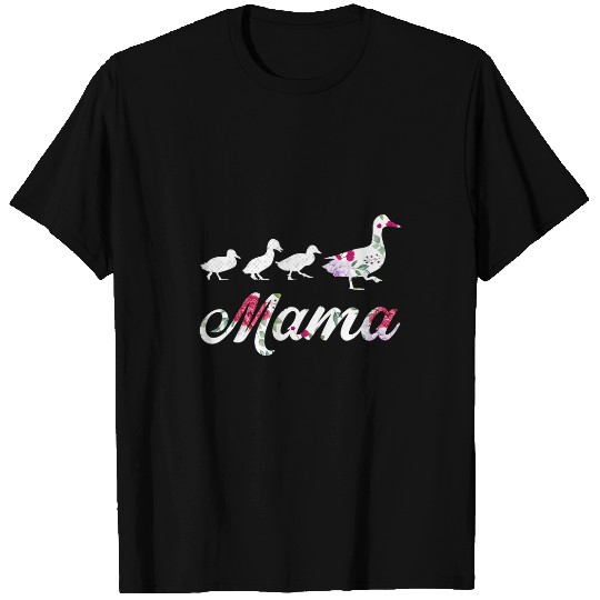 Duck Pet Cute 3 Ducklings Funny Duck Mama Mother s Day T-Shirts