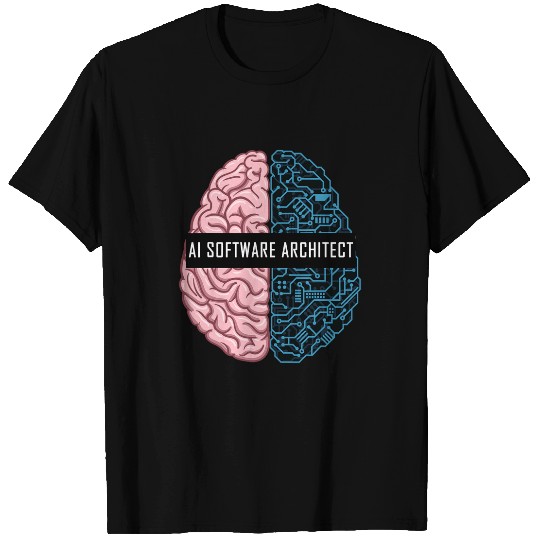 Artificial Intelligence Brain for AI software architect T-Shirts