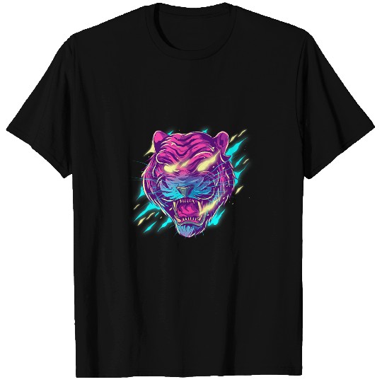 Lion Pet head gift lion big cat retro colorful T-Shirts