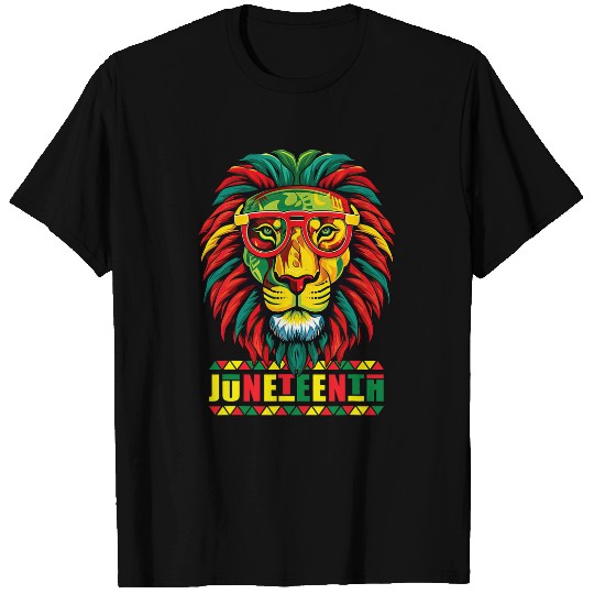 Lion Pet Juneteenth 1865 African American Freedom Black History 1 T-Shirts