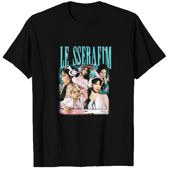 Le Sserafim Perfect Night Shirt, Le Sserafim Flame Rises Tour Shirt